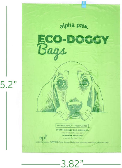 Eco-Friendly Lavender-Scented Dog Poop Bags - 270 Count Biodegradable & Odor-Blocking Waste Bags for Responsible Pet Owners